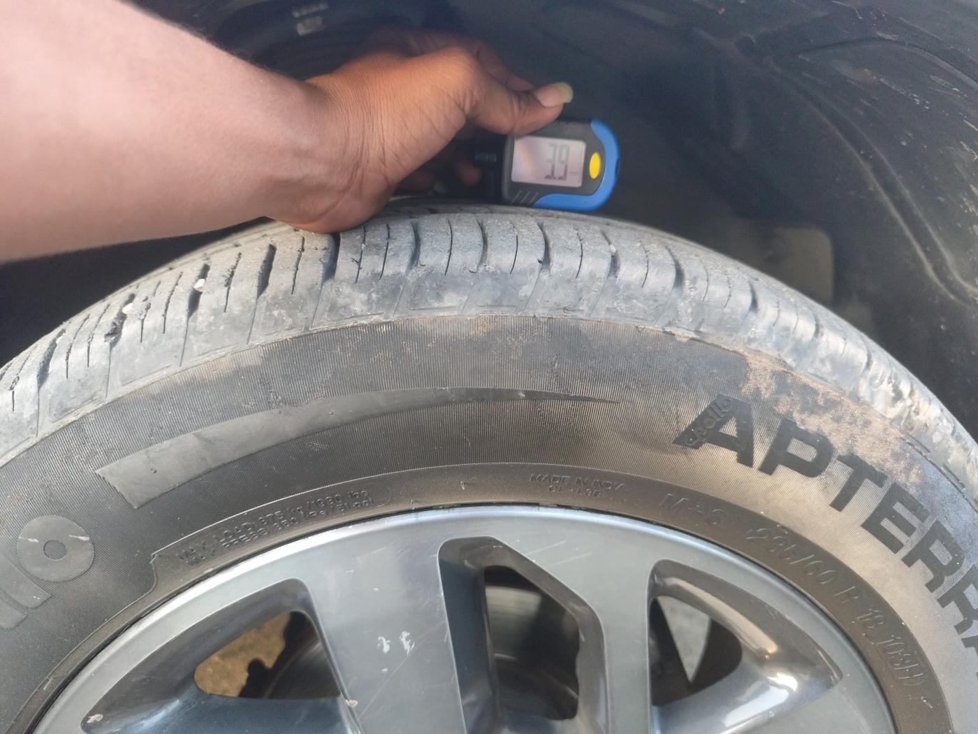 2023 Tata Harrier XZA PLUS 2.0L DARK EDITION, Diesel, Automatic, 34,323 km, tyre