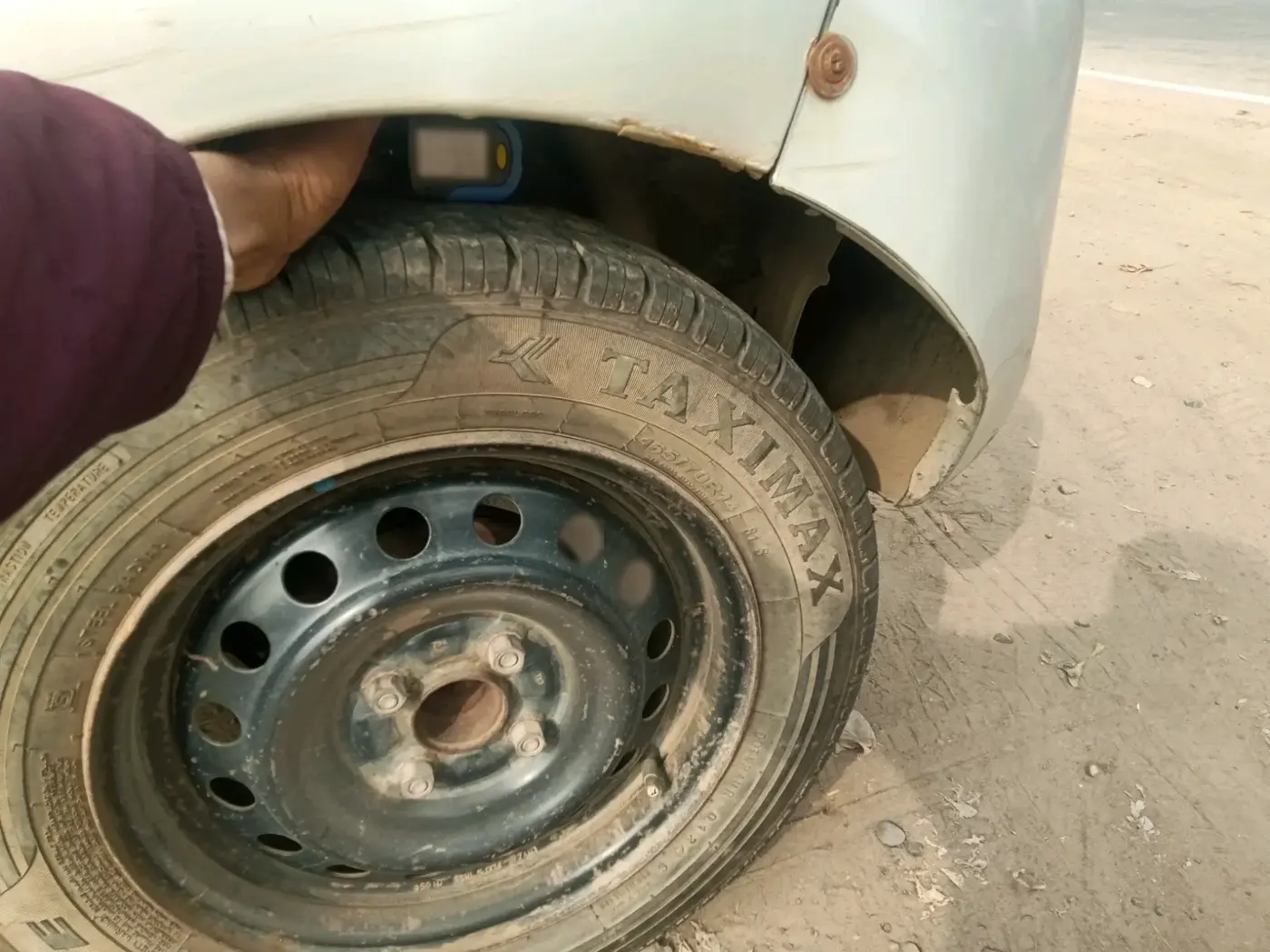 2015 Maruti Celerio VXI, CNG, Manual, 1,66,314 km, tyre