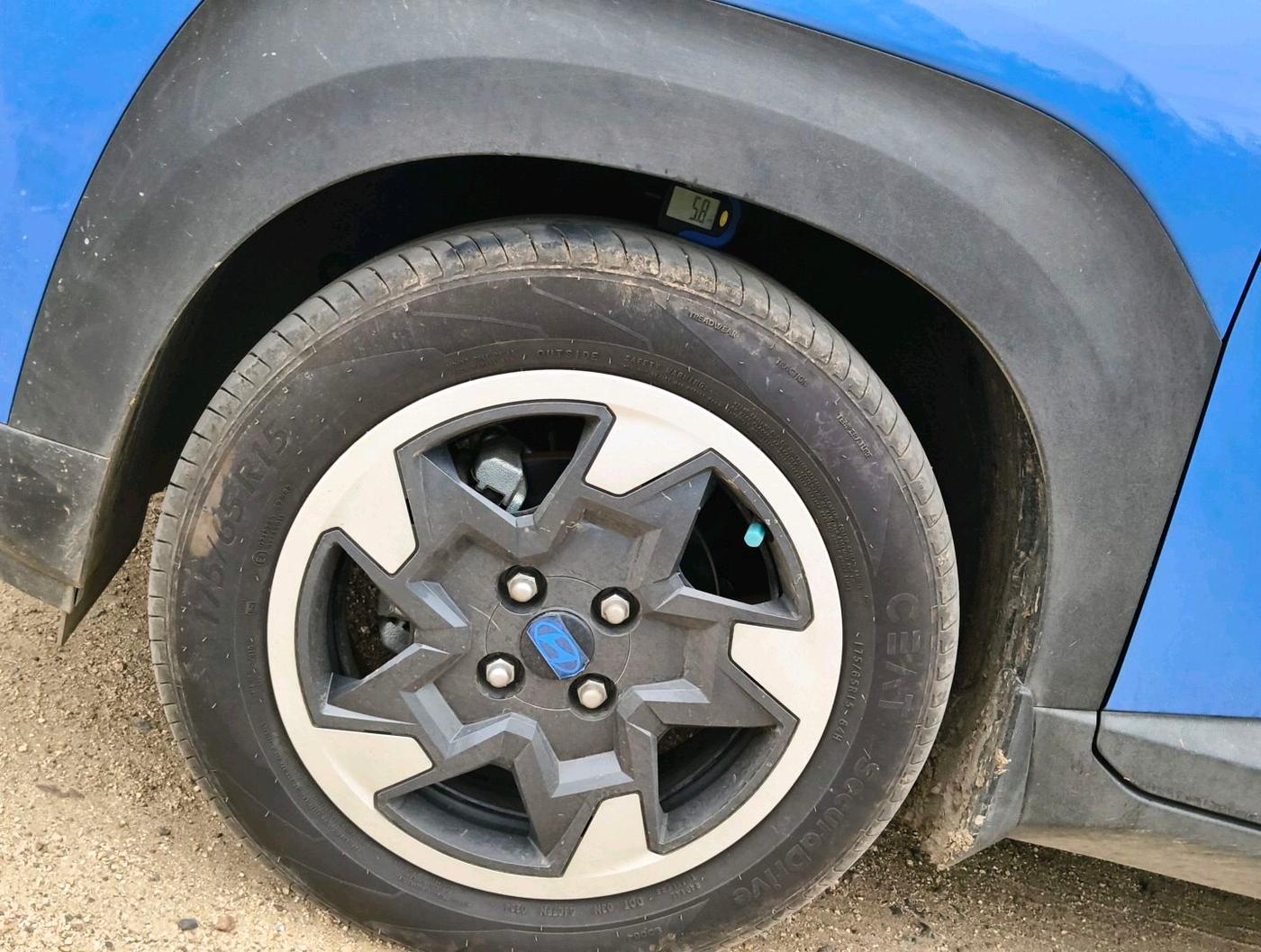 2024 Hyundai EXTER SX 1.2 MT, Petrol, Manual, 9,112 km, tyre