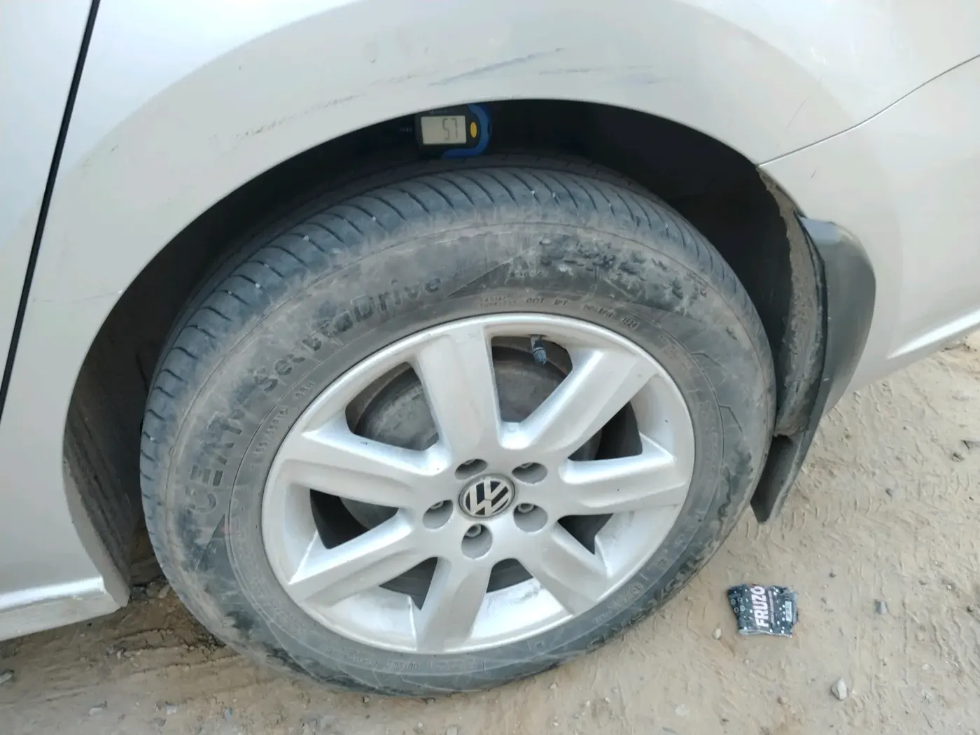 2012 Volkswagen Vento Comfortline 1.2 Petrol, Petrol, Manual, 1,21,500 km, tyre