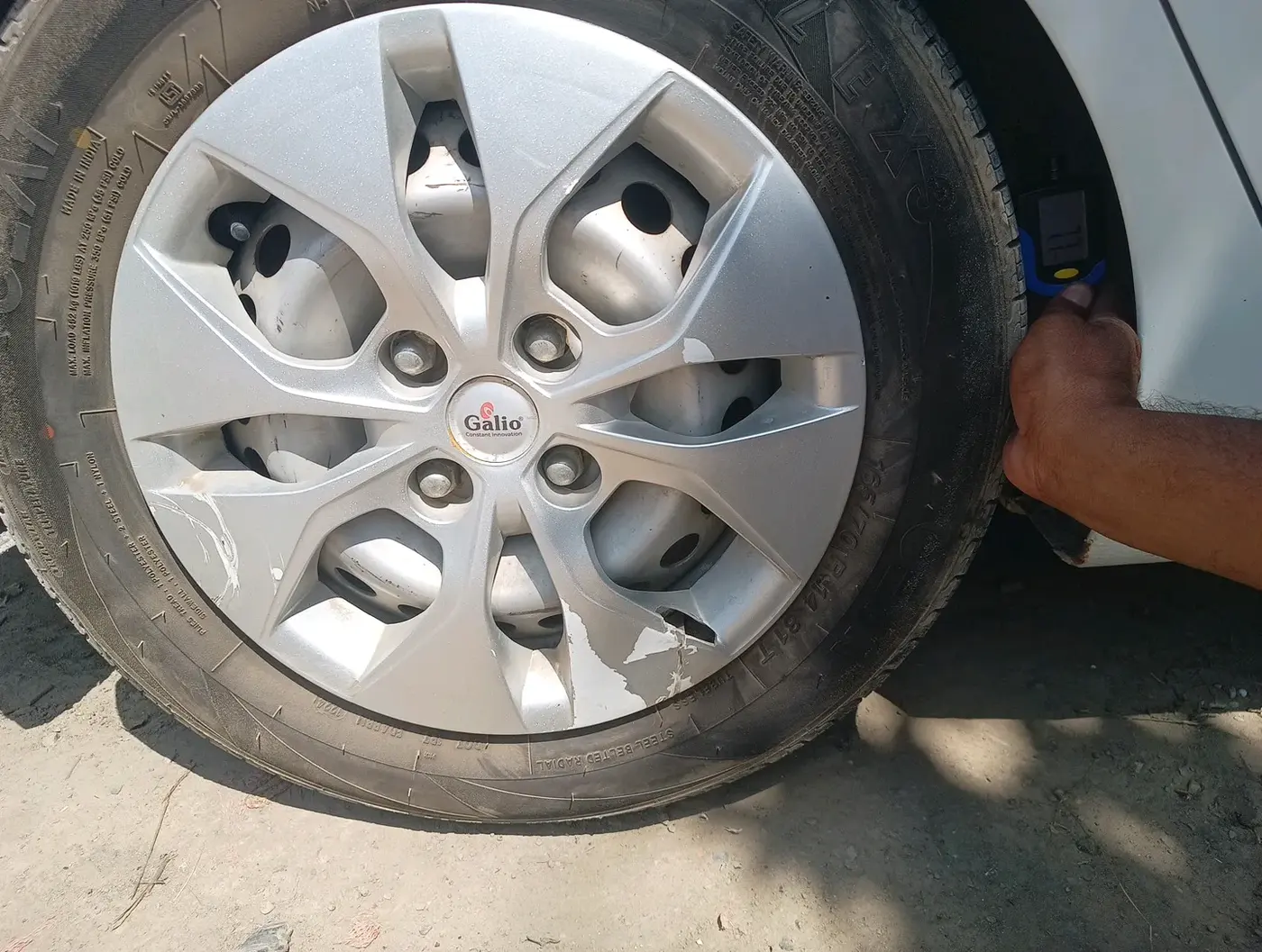 2018 Hyundai XCENT PRIME T  VTVT CNG, Petrol, Manual, 48,000 km, tyre