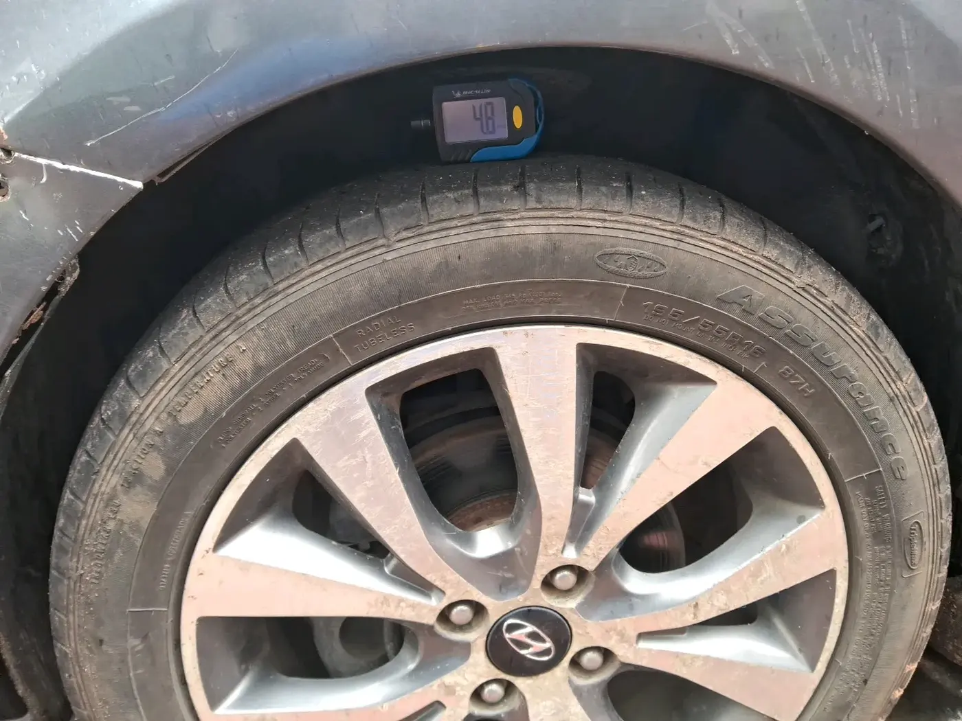2014 Hyundai Verna FLUIDIC 1.6 CRDI SX, Diesel, Manual, 1,18,131 km, tyre