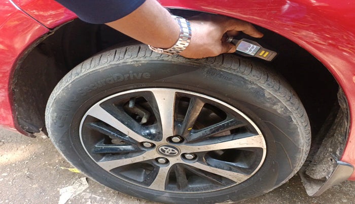 2019 Toyota YARIS V CVT, Petrol, Automatic, 1,14,901 km, tyre