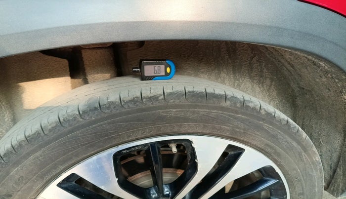 2021 MG HECTOR PLUS Sharp Pro 1.5 Turbo Petrol CVT 6 STR, Petrol, Automatic, 1,25,241 km, tyre