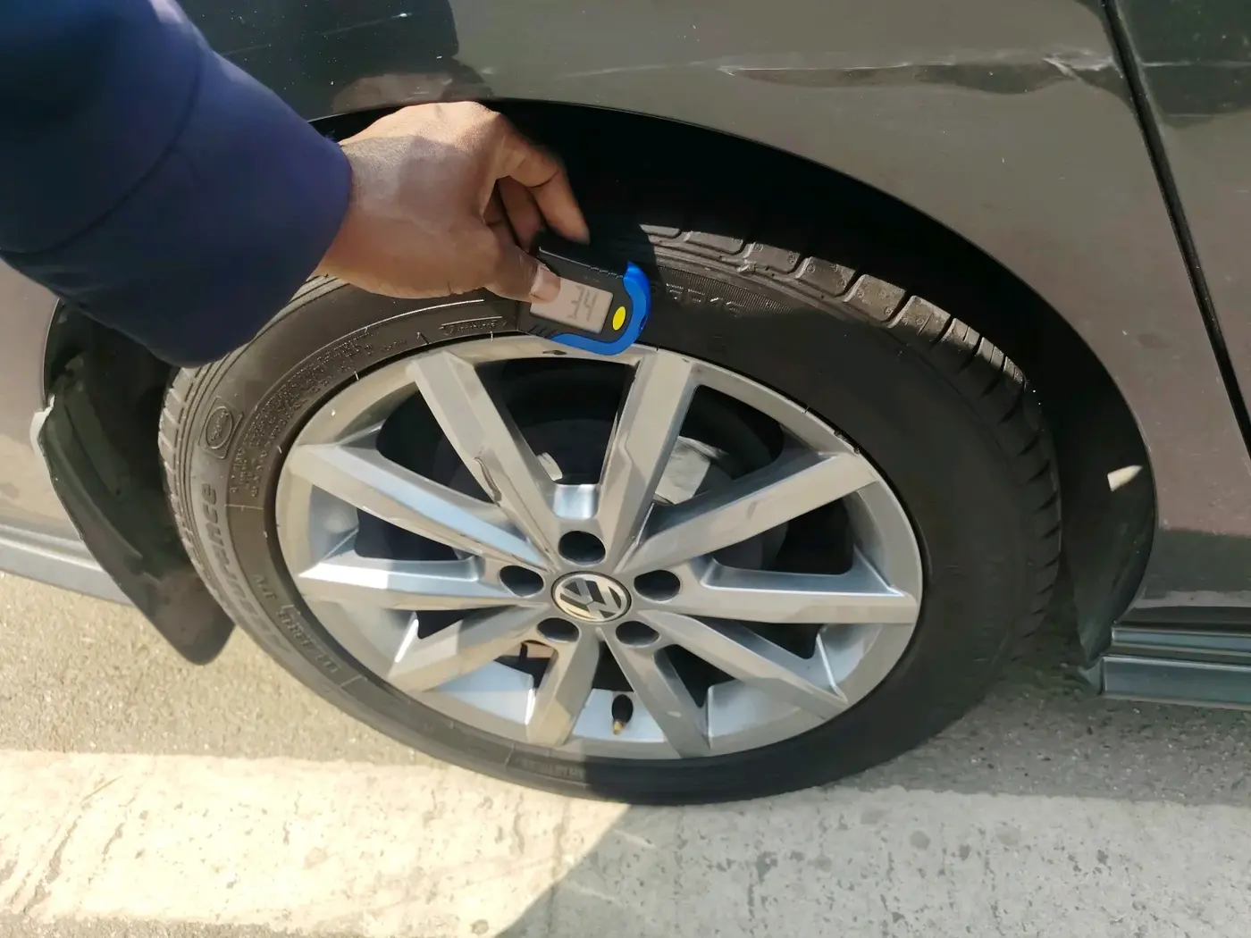2021 Volkswagen Vento HIGHLINE PLUS 1.0L TSI AT, Petrol, Automatic, 78,097 km, tyre