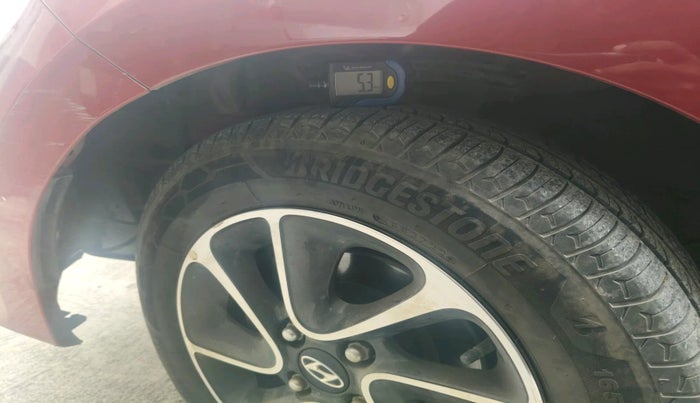 2018 Hyundai Grand i10 SPORTZ (O) AT 1.2 KAPPA VTVT, Petrol, Automatic, 46,933 km, tyre