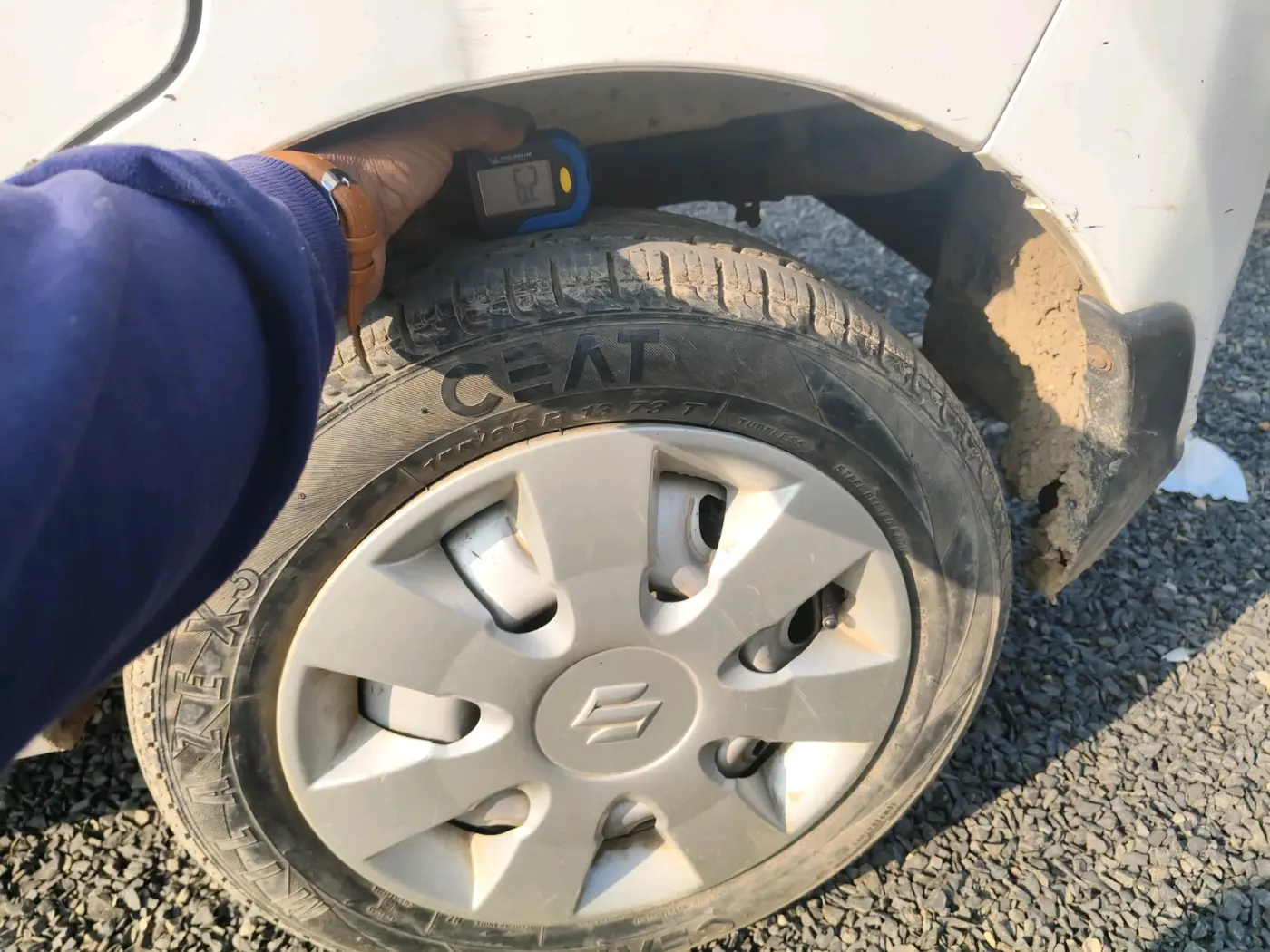 2019 Maruti Alto K10 LXI CNG, Petrol, Manual, 1,21,057 km, tyre