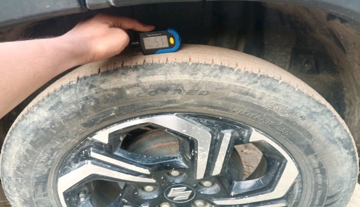 2023 Maruti BREZZA ZXI + SMART HYBRID, Petrol, Manual, 68,047 km, tyre