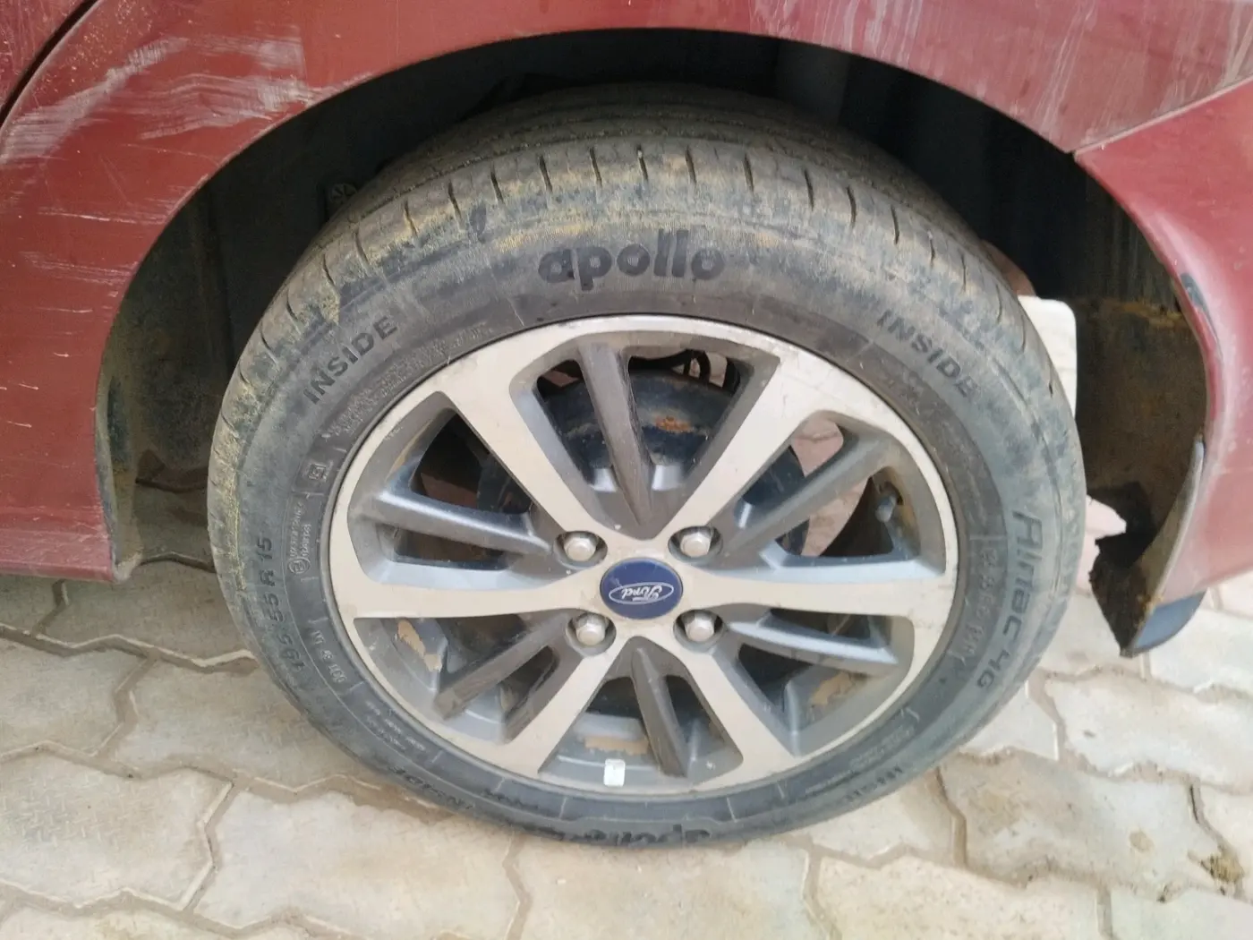 2020 Ford Figo Aspire TITANIUM PLUS 1.2 PETROL, Petrol, Manual, 72,248 km, tyre