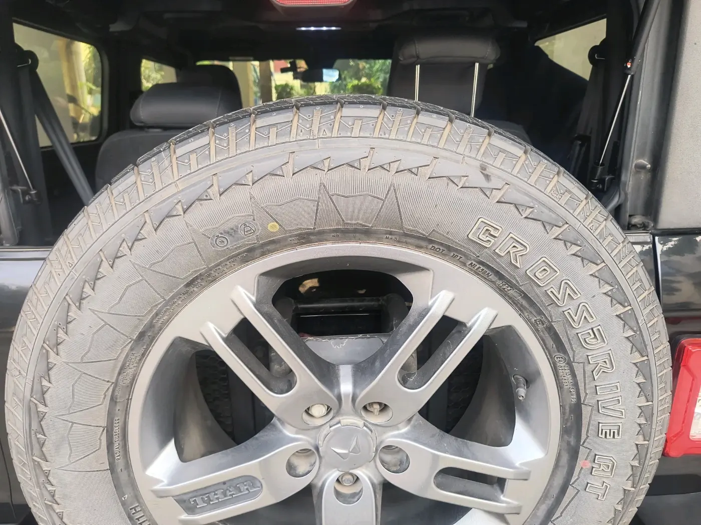 2024 Mahindra Thar LX D AT 4WD HT, Diesel, Automatic, 27,687 km, tyre
