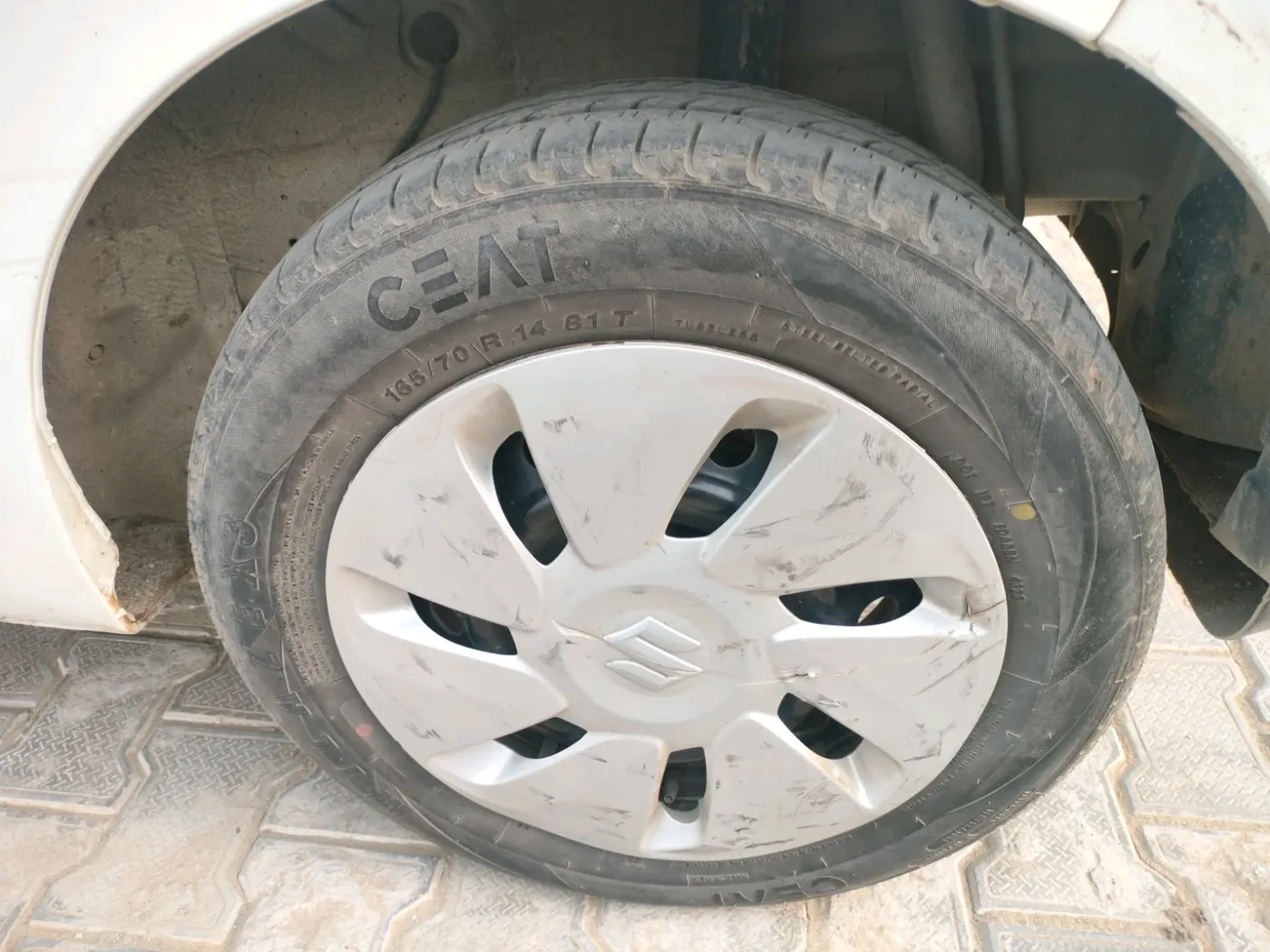 2020 Maruti Celerio VXI CNG, CNG, Manual, 1,29,130 km, tyre
