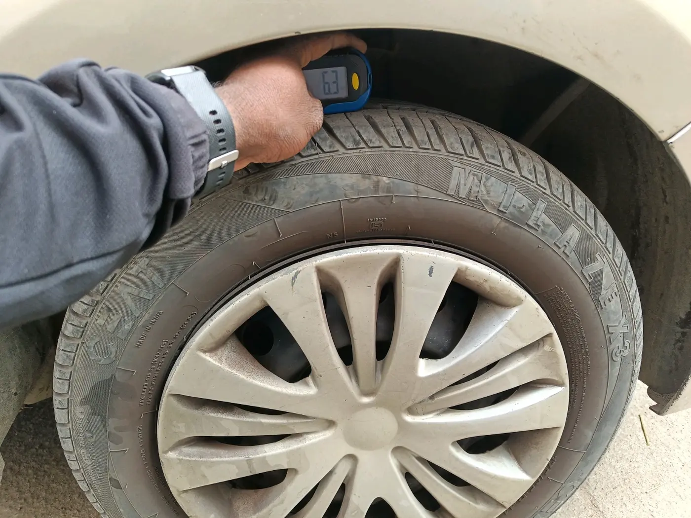 2018 Ford Figo Aspire TREND PLUS 1.2 PETROL, Petrol, Manual, 90,980 km, tyre