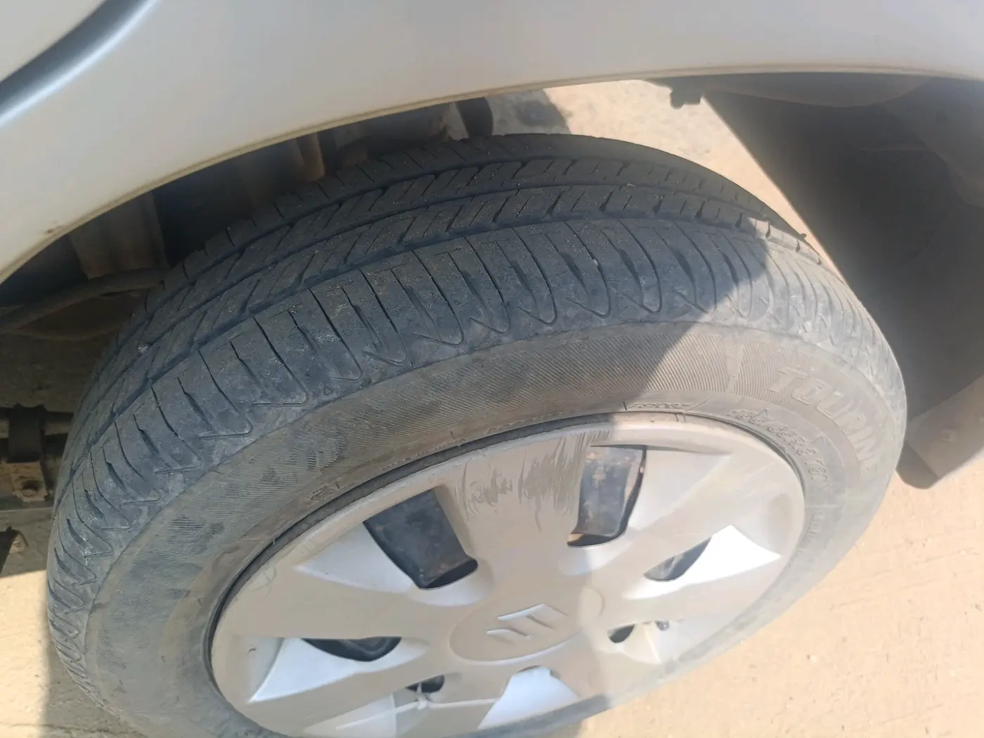 2012 Maruti Alto K10 VXI, Petrol, Manual, 1,29,668 km, tyre