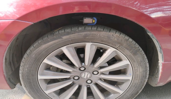 2023 Maruti Ciaz ALPHA AT 1.5 SHVS DUAL TONE  PETROL, Petrol, Automatic, 15,454 km, tyre