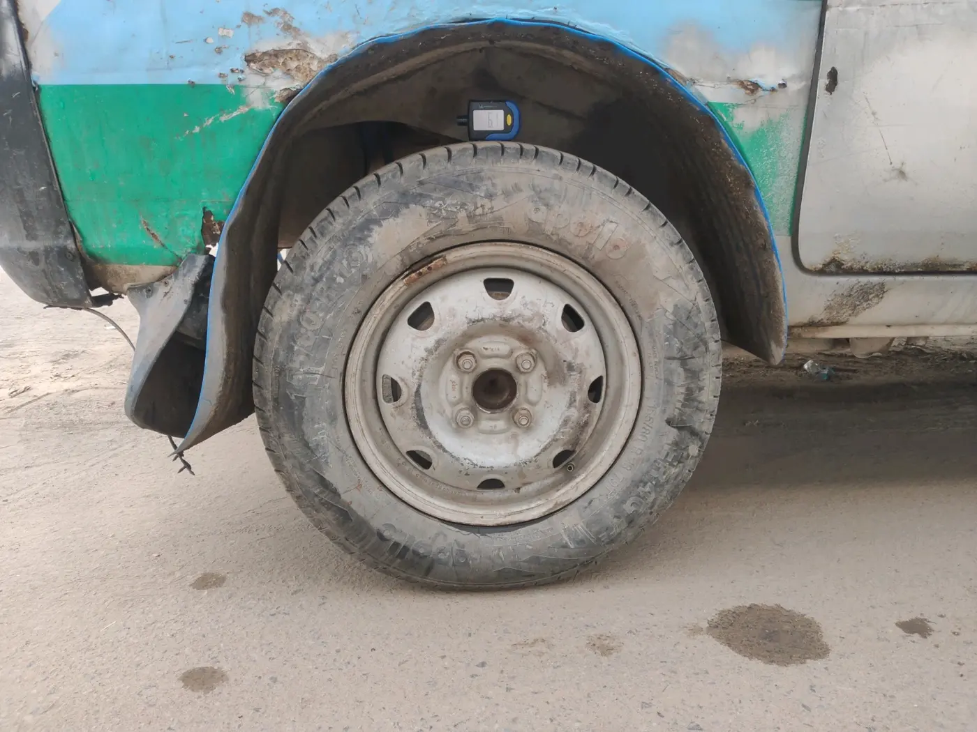 2018 Maruti Eeco 7 STR, CNG, Manual, 1,63,227 km, tyre