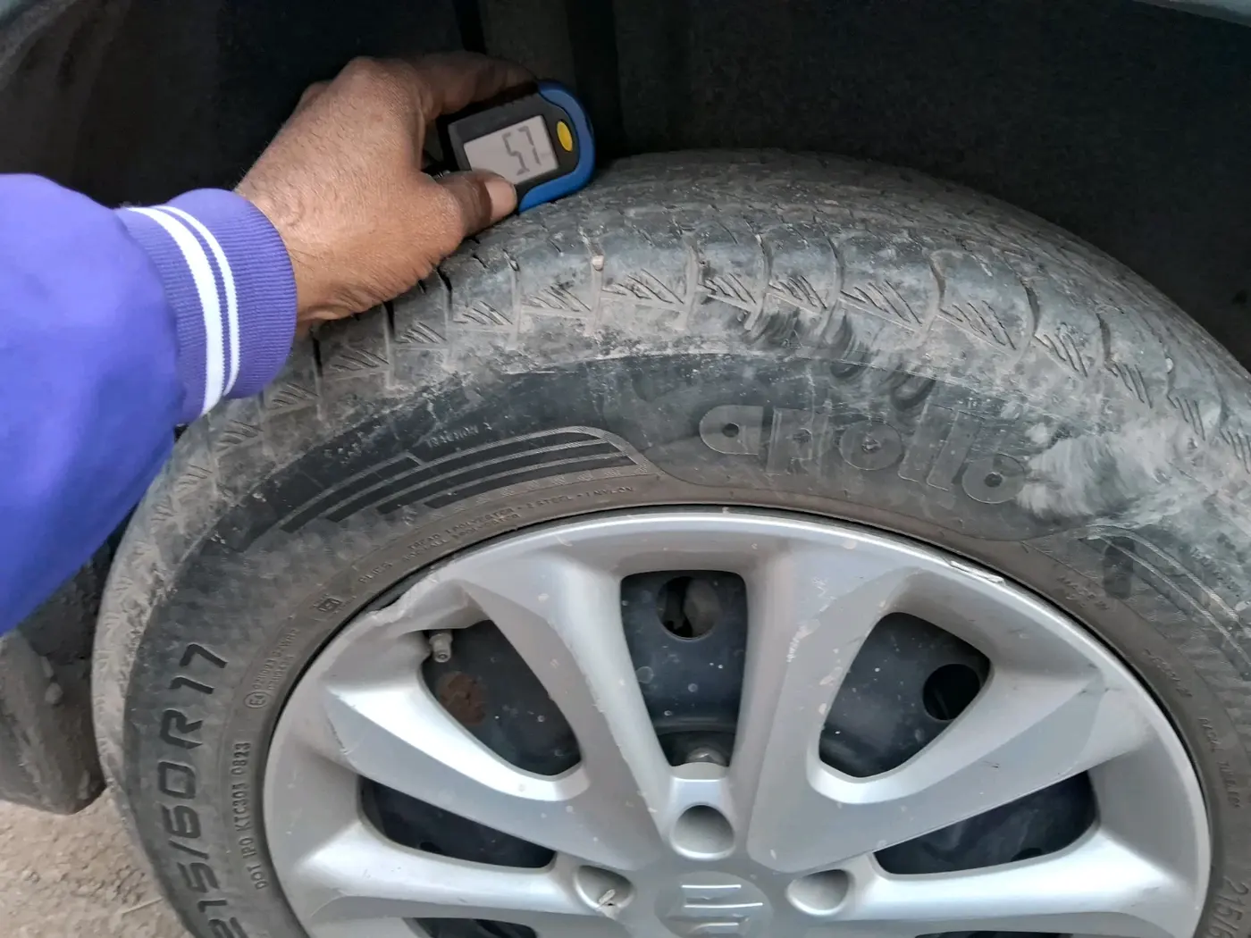 2023 Maruti Grand Vitara DELTA CNG, CNG, Manual, 57,244 km, tyre