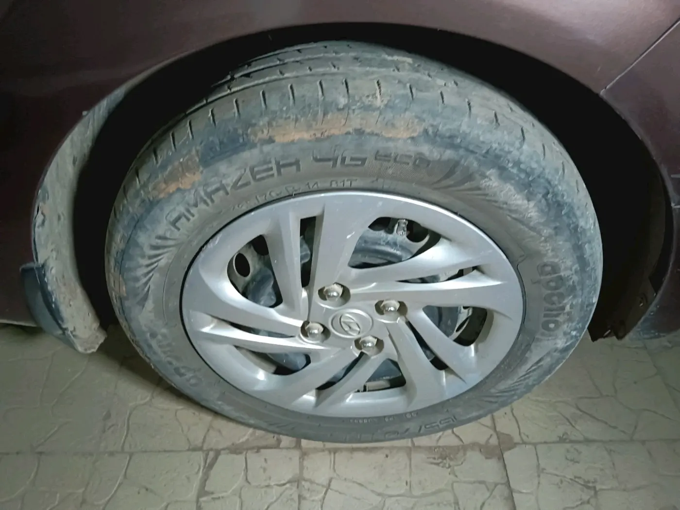 2022 Hyundai AURA S 1.2 CNG, CNG, Manual, 34,900 km, tyre