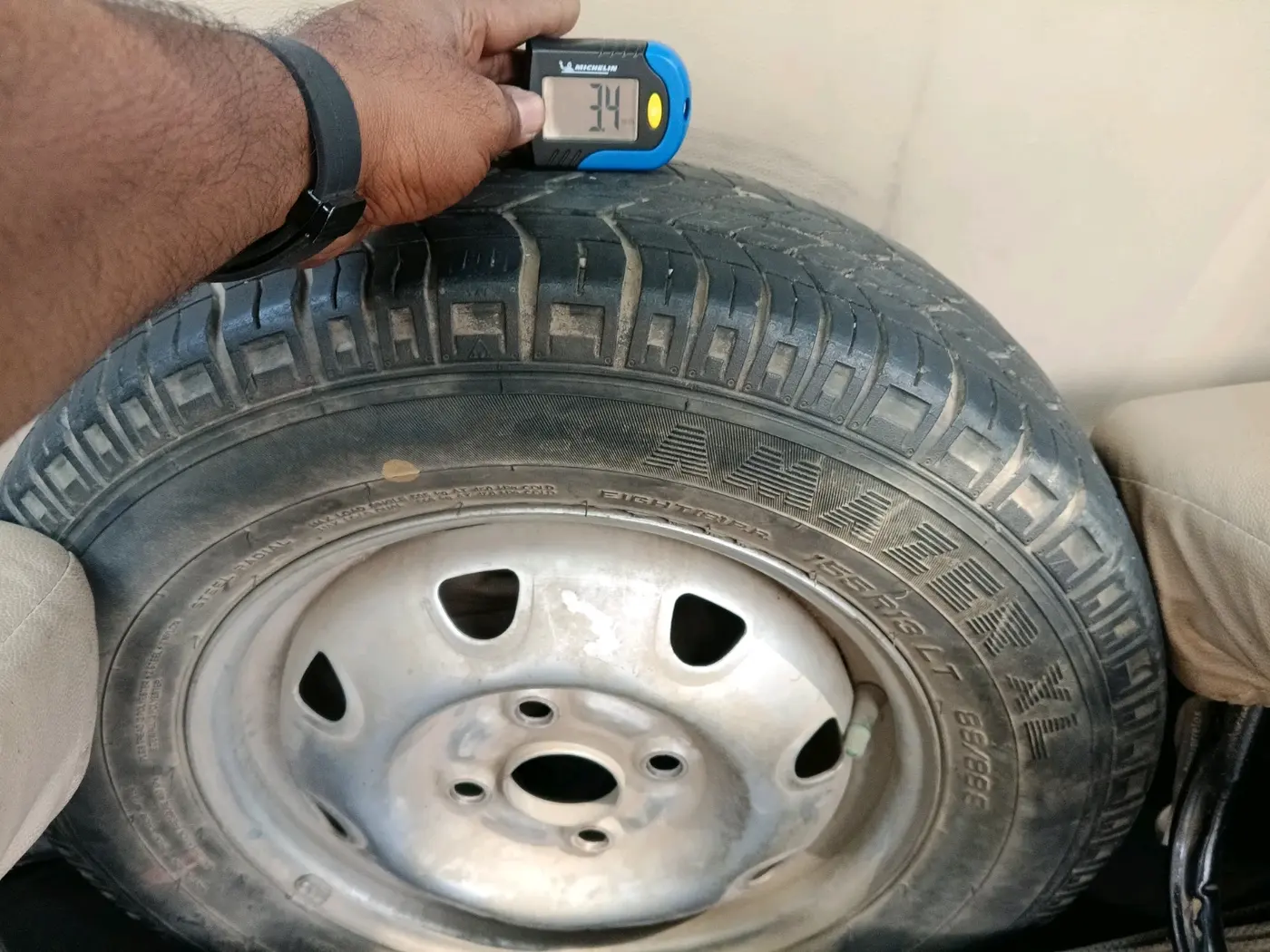 2018 Maruti Eeco 5 STR WITH A/C+HTR, Petrol, Manual, 78,041 km, tyre