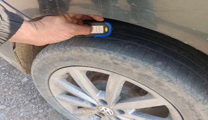 2019 Volkswagen Ameo HIGHLINE PLUS 1.5L AT 16 ALLOY, Diesel, Automatic, 4,54,971 km, tyre