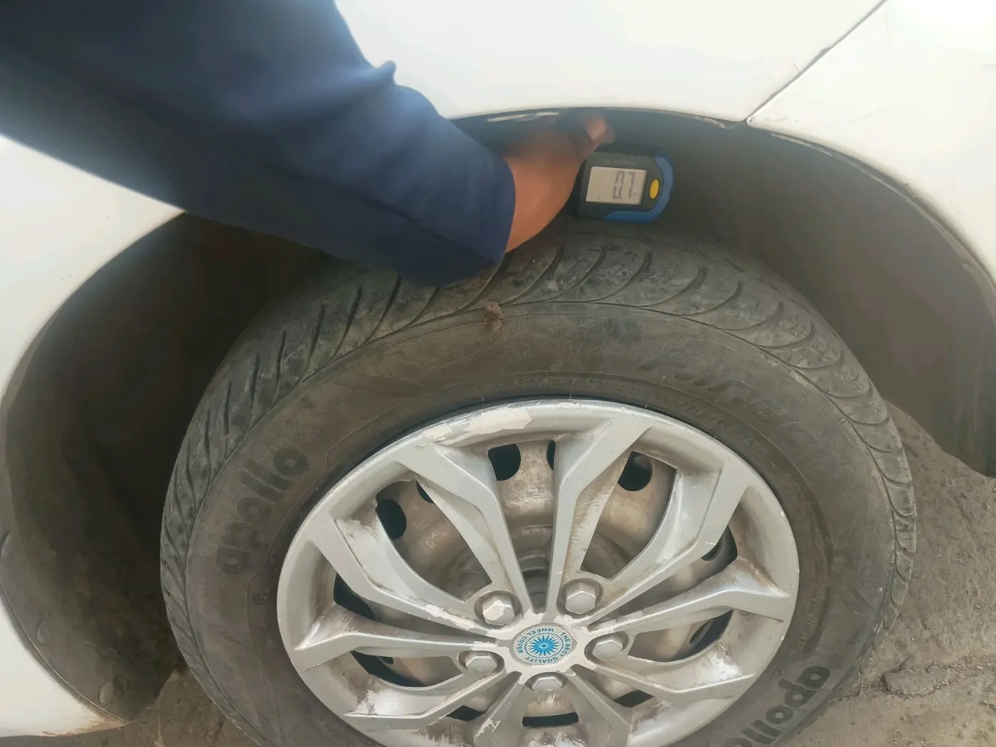 2016 Datsun Go A, CNG, Manual, 1,11,813 km, tyre