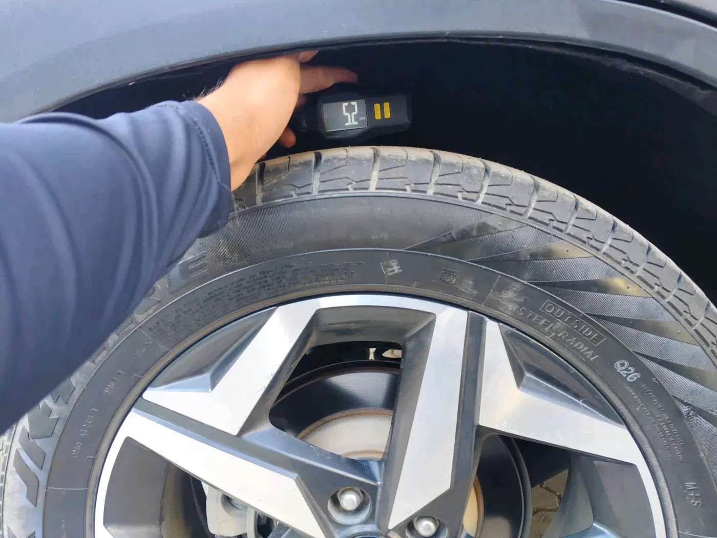 2023 Hyundai ALCAZAR PRESTIGE 1.5 MT 7STR, Diesel, Manual, 28,201 km, tyre