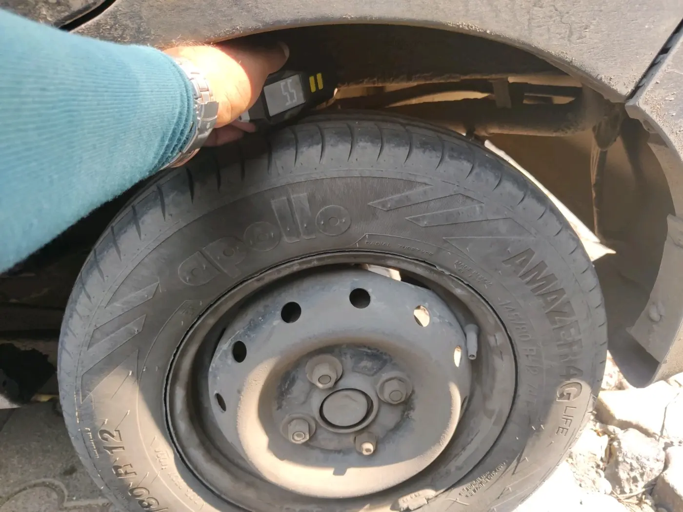 2018 Maruti Alto 800 LXI CNG, CNG, Manual, 1,51,947 km, tyre