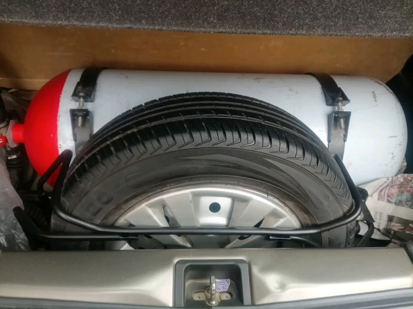 2020 Maruti New Wagon-R LXI CNG 1.0, CNG, Manual, 57,800 km, tyre
