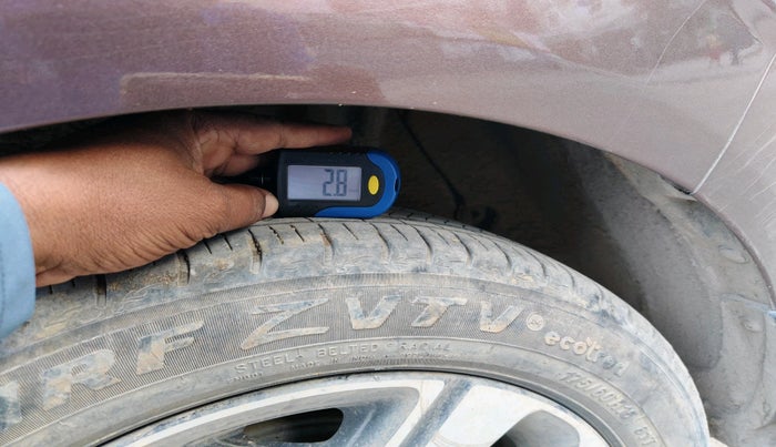 2021 Hyundai AURA SX PLUS 1.2 AMT, Petrol, Automatic, 27,422 km, tyre