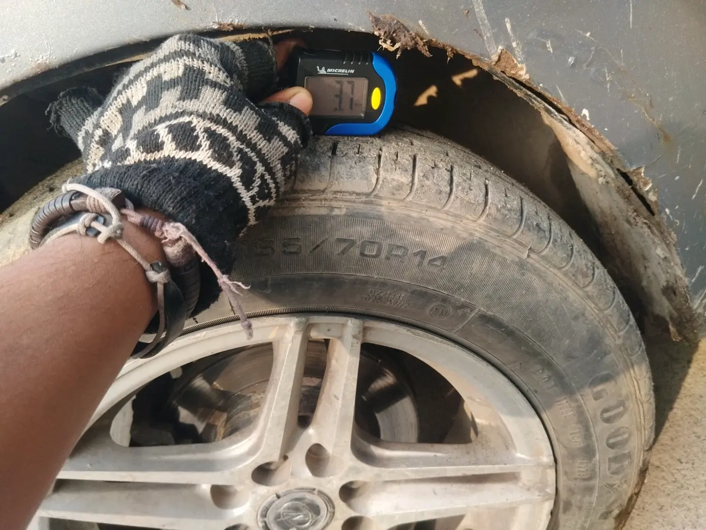 2018 Maruti Celerio VXI CNG, CNG, Manual, 97,108 km, tyre