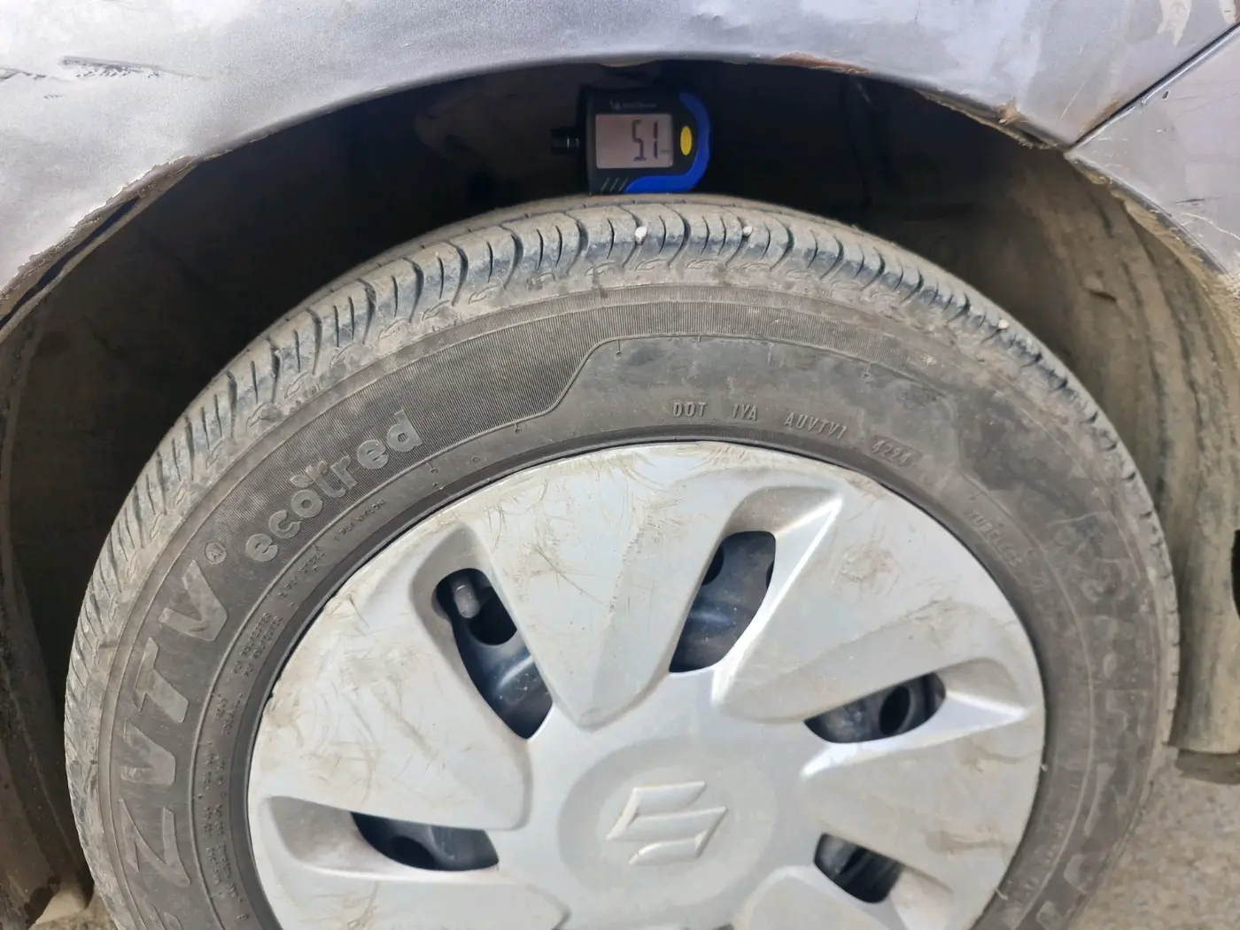 2015 Maruti Celerio VXI, CNG, Manual, 1,67,905 km, tyre