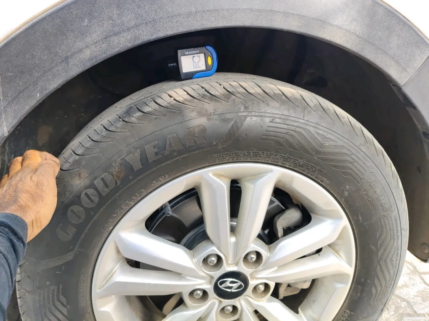 2018 Hyundai Creta SX PLUS 1.6 DIESEL, Diesel, Manual, 1,26,737 km, tyre