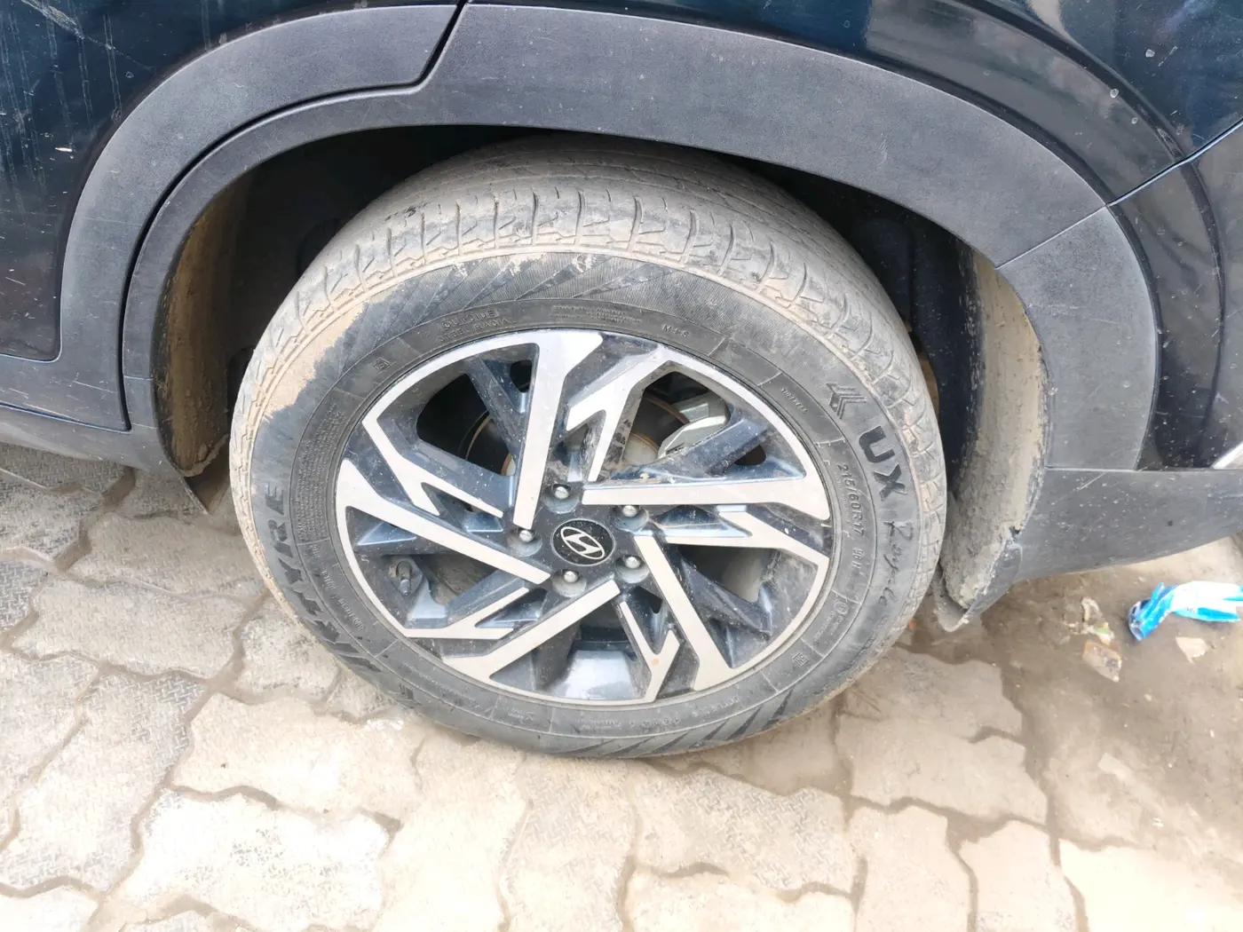 2024 Hyundai Creta SX (O) 1.5 TURBO DCT, Petrol, Automatic, 42,336 km, tyre