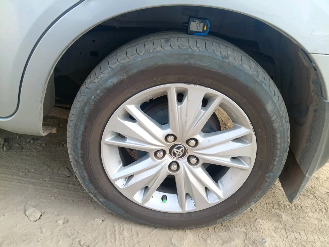 2019 Toyota Innova Crysta 2.4 ZX 7 STR, Diesel, Manual, 1,04,396 km, tyre