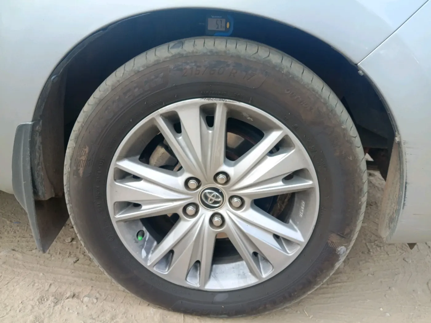 2019 Toyota Innova Crysta 2.4 ZX 7 STR, Diesel, Manual, 1,04,396 km, tyre