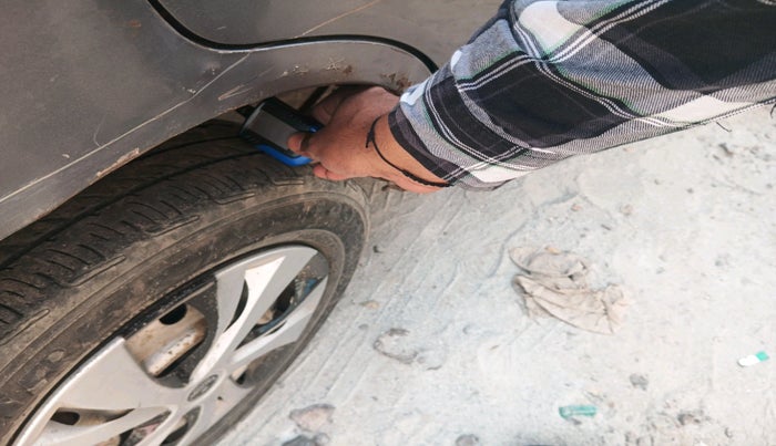 2016 Maruti Wagon R 1.0 LXI CNG, Petrol, Manual, 1,30,631 km, tyre