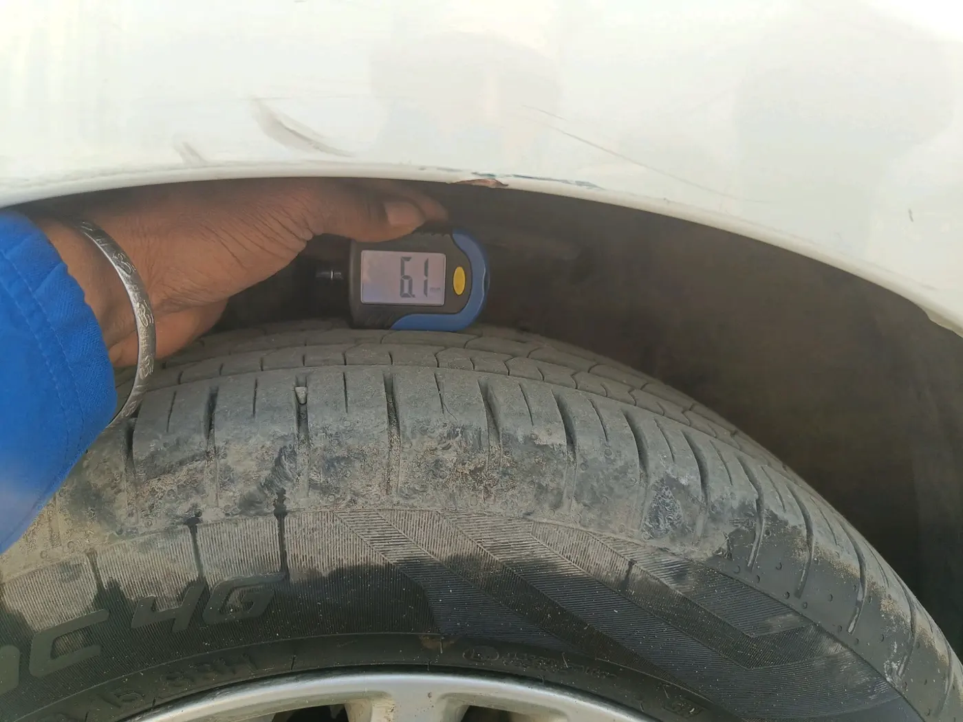 2020 Maruti Dzire ZXI, CNG, Manual, 74,582 km, tyre