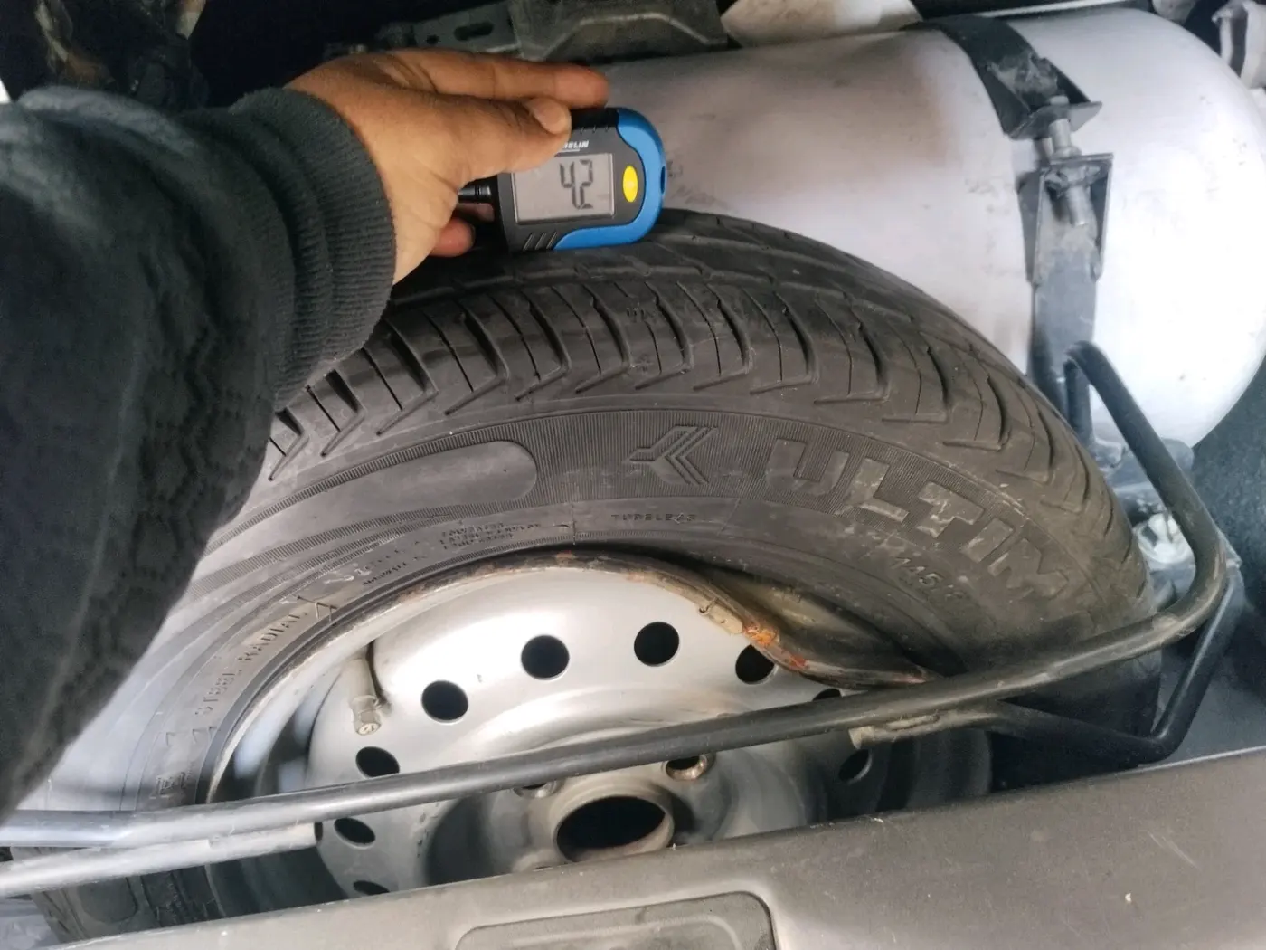 2021 Maruti New Wagon-R LXI CNG 1.0, CNG, Manual, 52,589 km, tyre