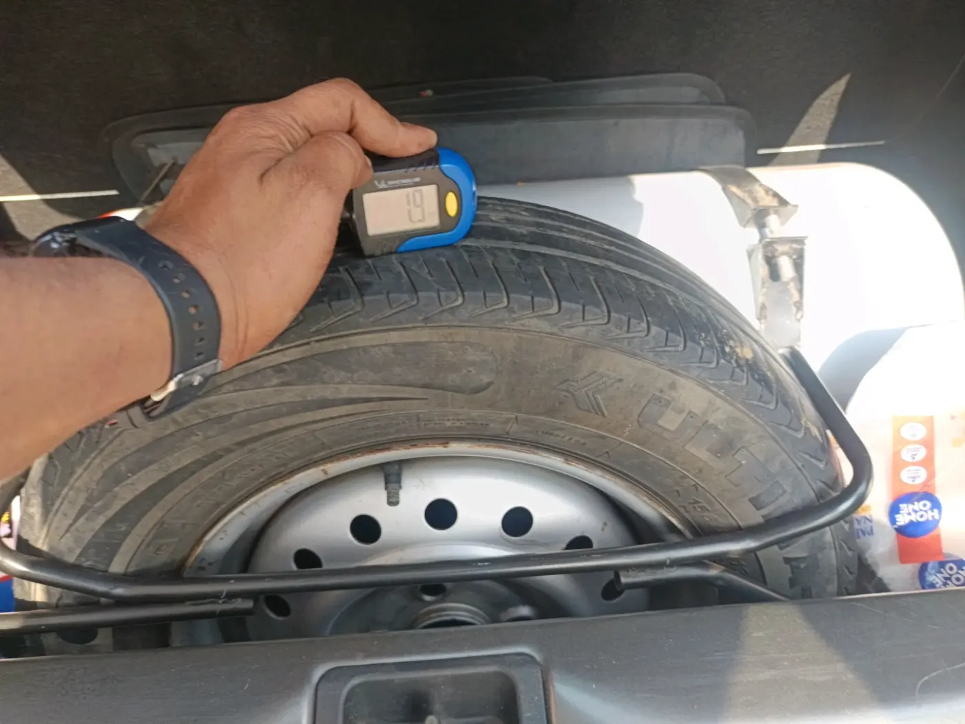2021 Maruti New Wagon-R LXI CNG 1.0, CNG, Manual, 88,467 km, tyre