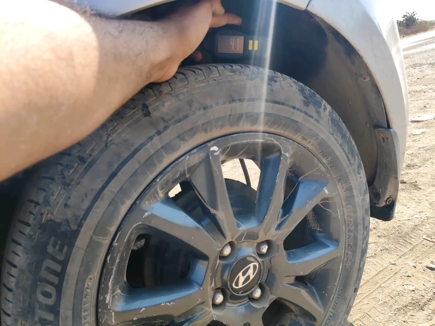 2018 Hyundai Elite i20 ASTA 1.2, CNG, Manual, 74,514 km, tyre