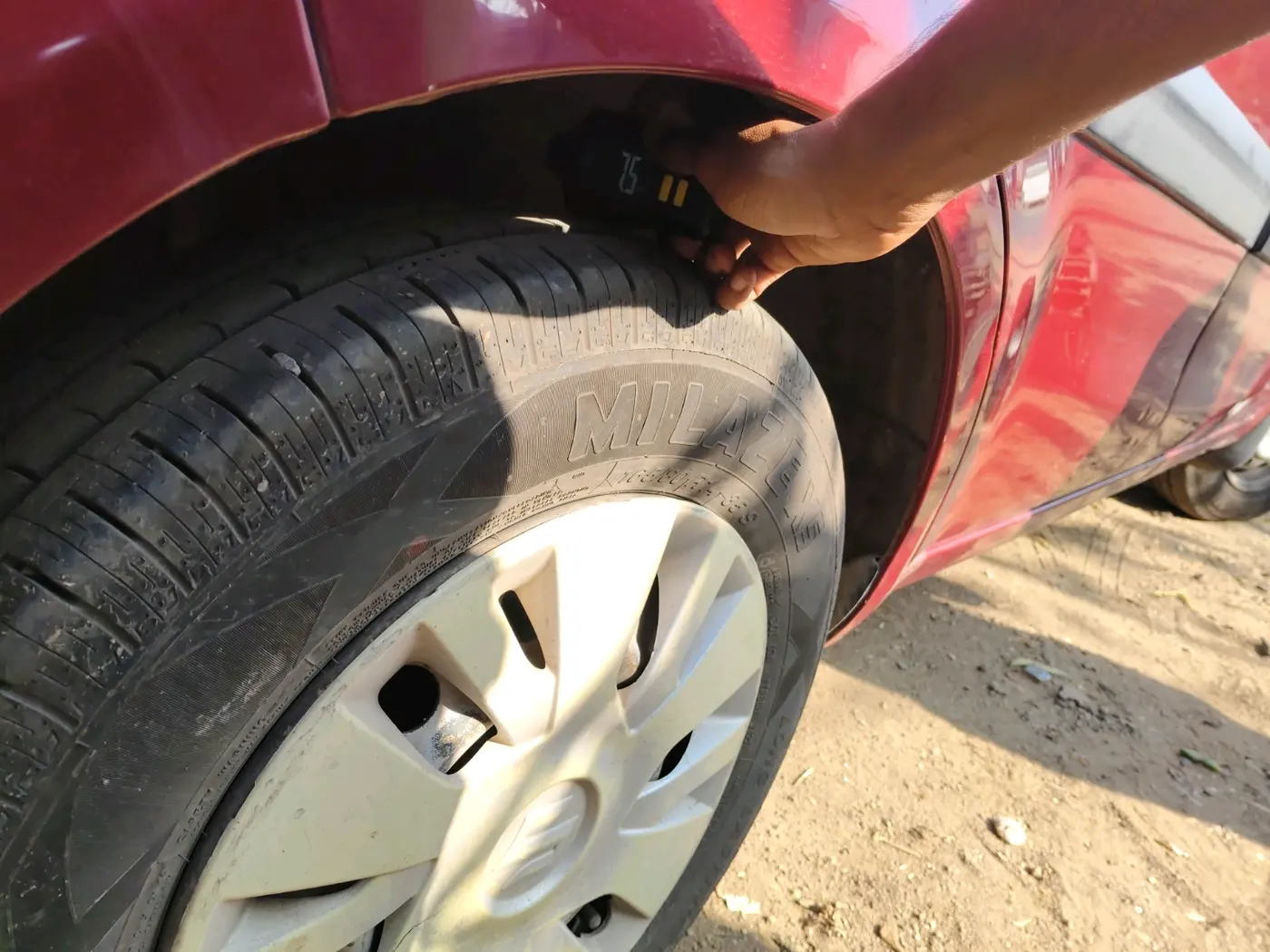 2012 Maruti Ritz LDI, Diesel, Manual, 1,50,945 km, tyre