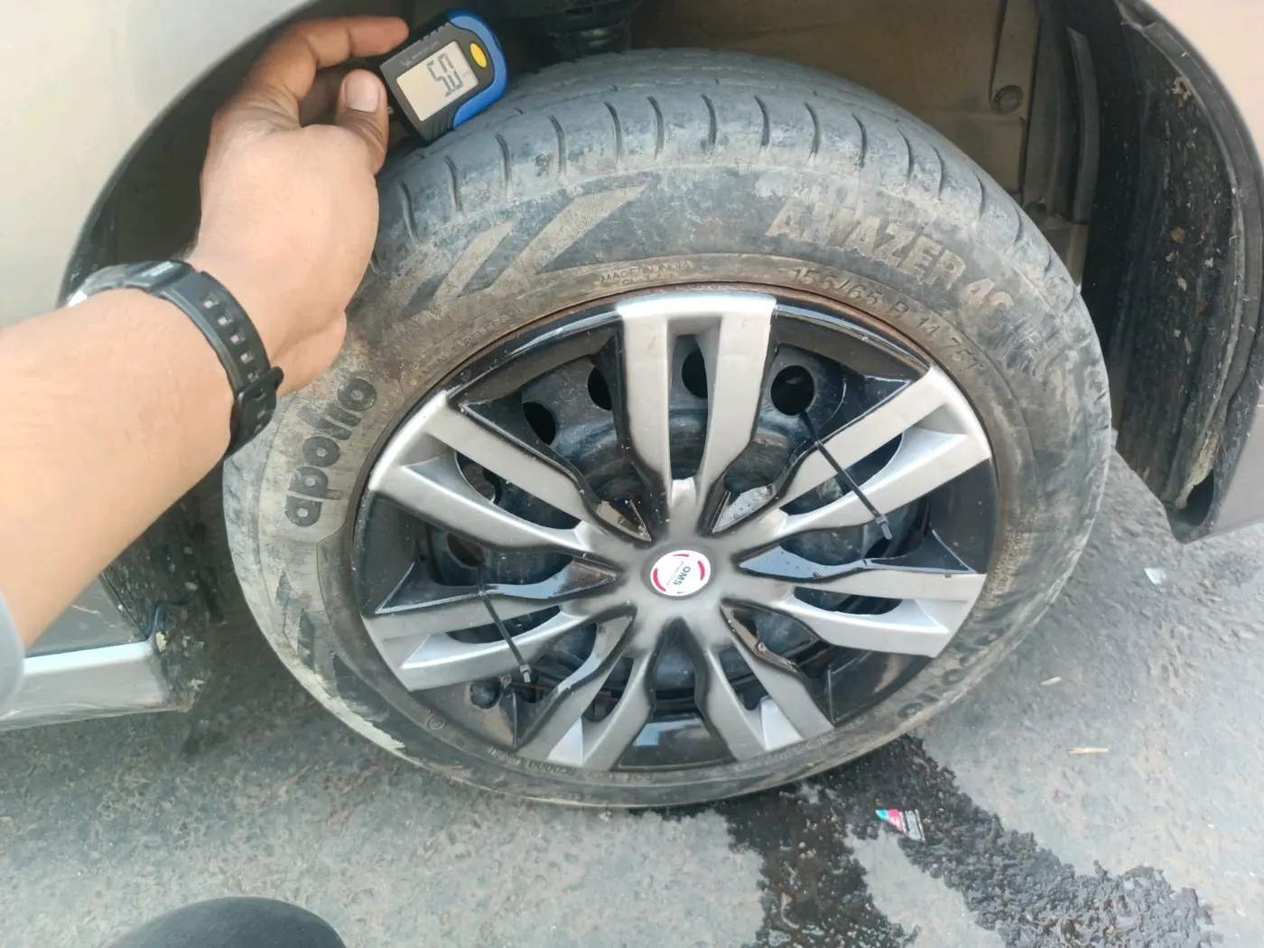 2018 Maruti Wagon R 1.0 VXI, Petrol, Manual, 40,466 km, tyre