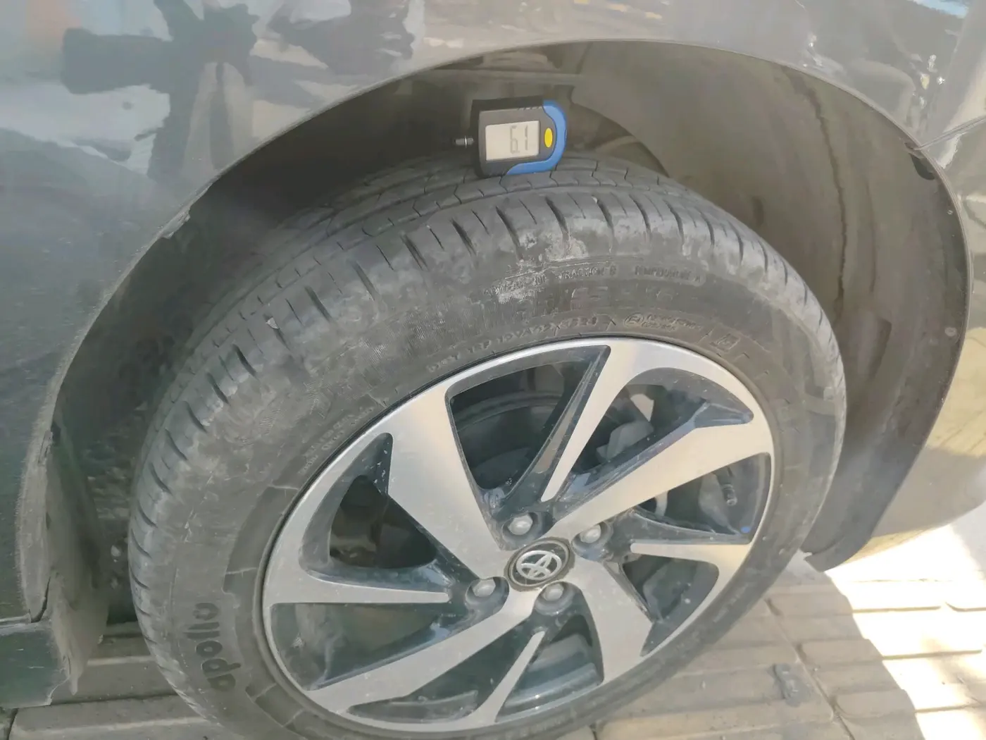 2024 Toyota Glanza G AMT, Petrol, Automatic, 20,332 km, tyre