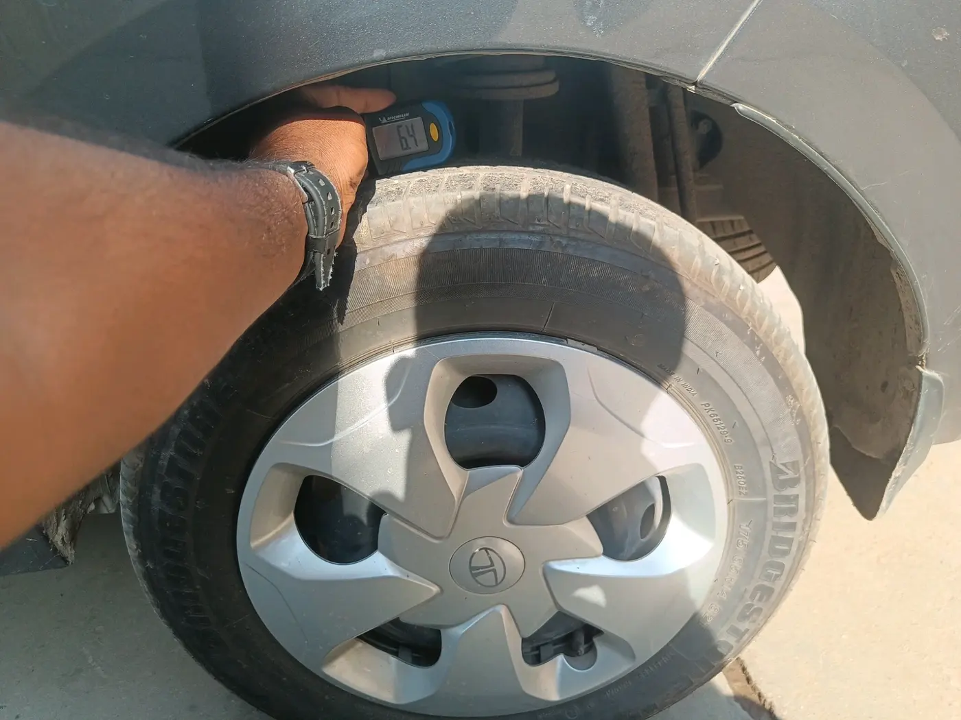 2024 Tata TIGOR XM CNG, CNG, Manual, 10,791 km, tyre
