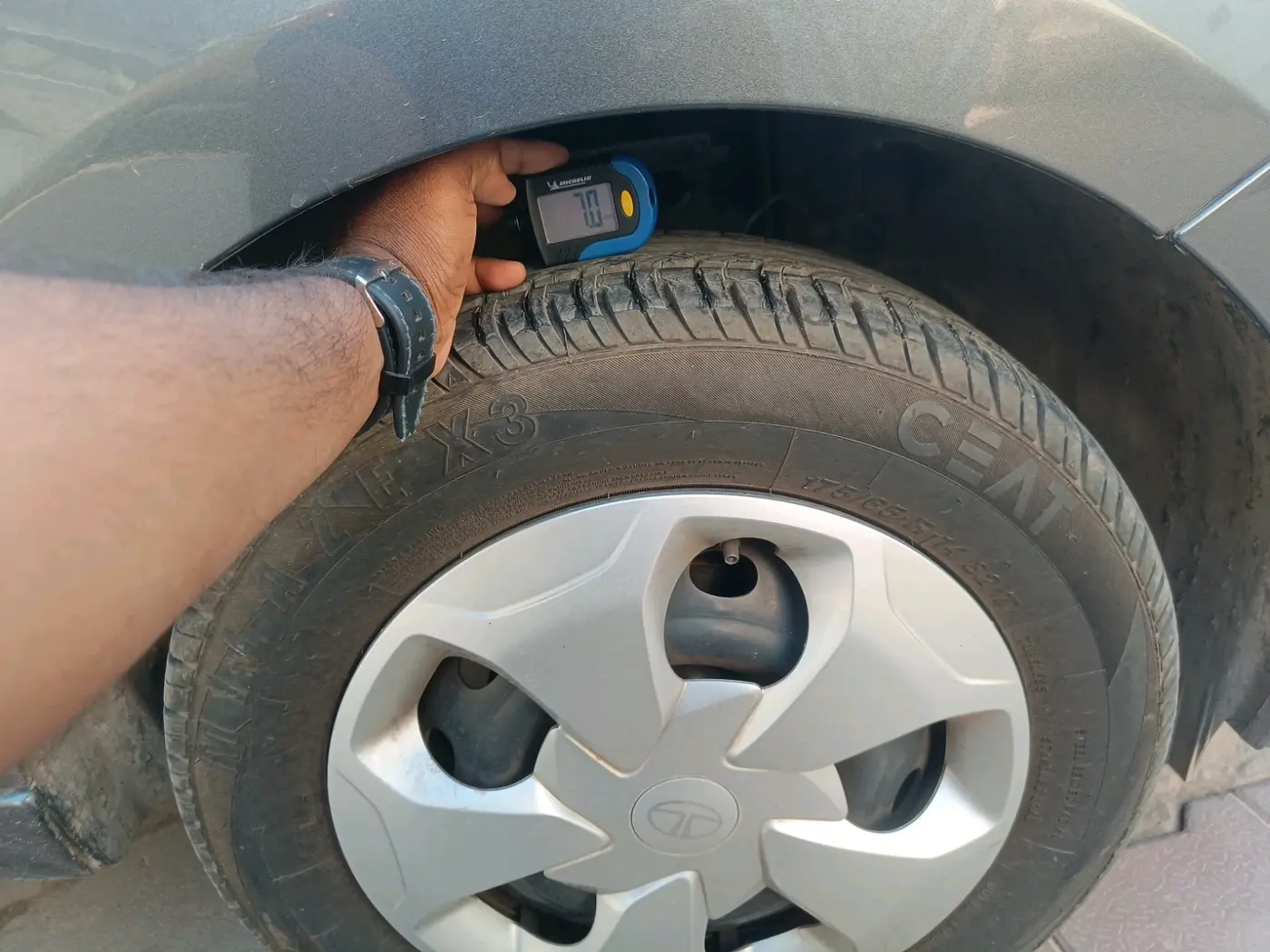 2024 Tata TIGOR XM CNG, CNG, Manual, 10,791 km, tyre