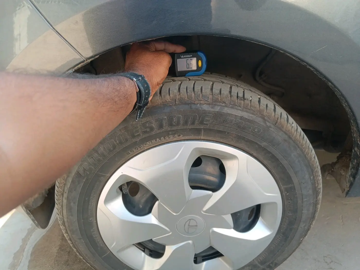 2024 Tata TIGOR XM CNG, CNG, Manual, 10,791 km, tyre