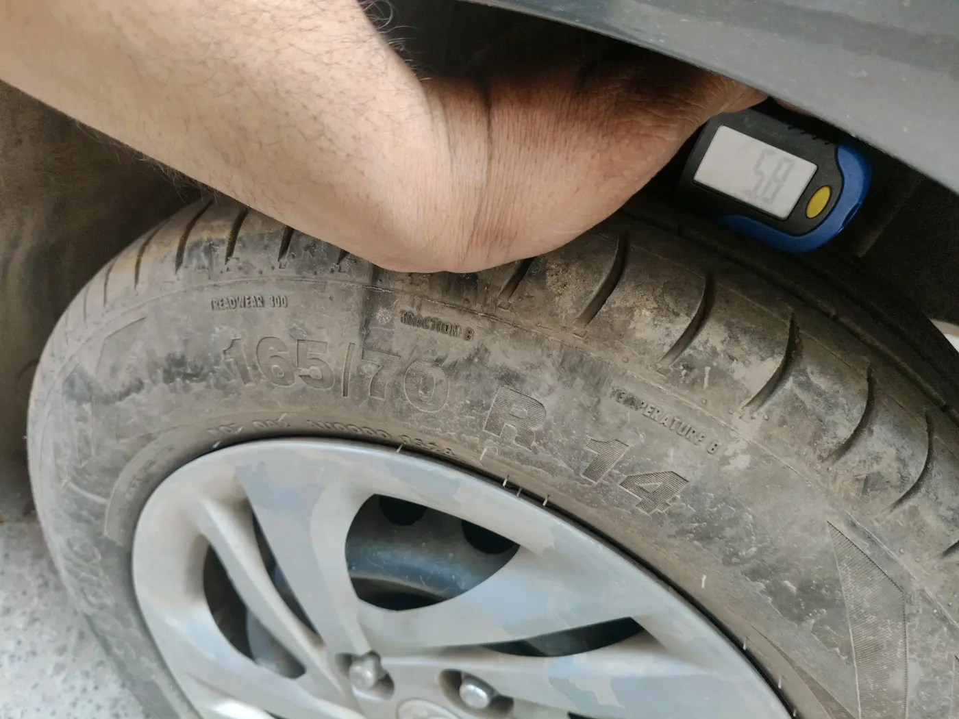 2021 Hyundai AURA S 1.2 CNG, CNG, Manual, 55,237 km, tyre