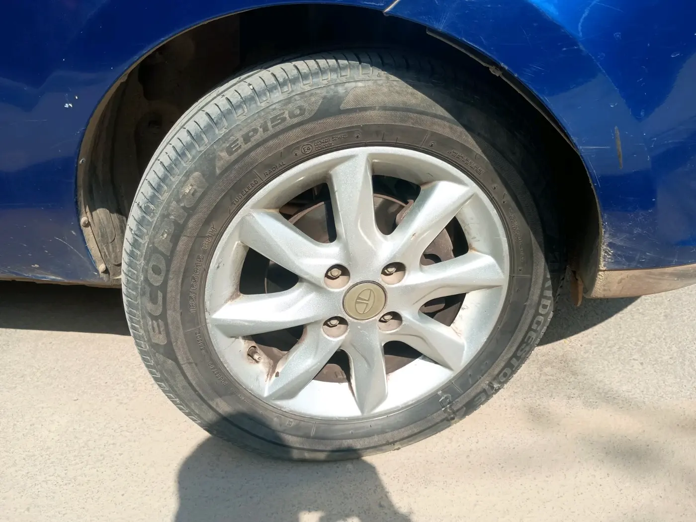 2014 Tata Zest XT PETROL, Petrol, Manual, 91,654 km, tyre