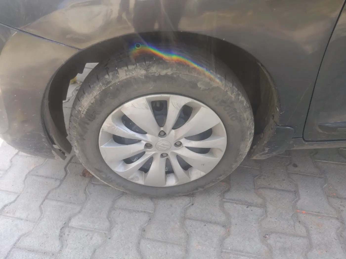 2018 Maruti Baleno DELTA PETROL 1.2, CNG, Manual, 1,31,788 km, tyre