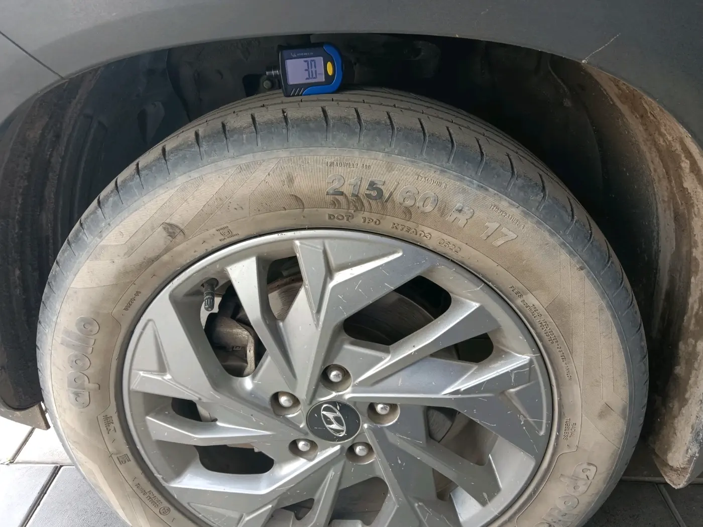2022 Hyundai Creta SX (O) 1.4 TURBO DCT, Petrol, Automatic, 78,472 km, tyre