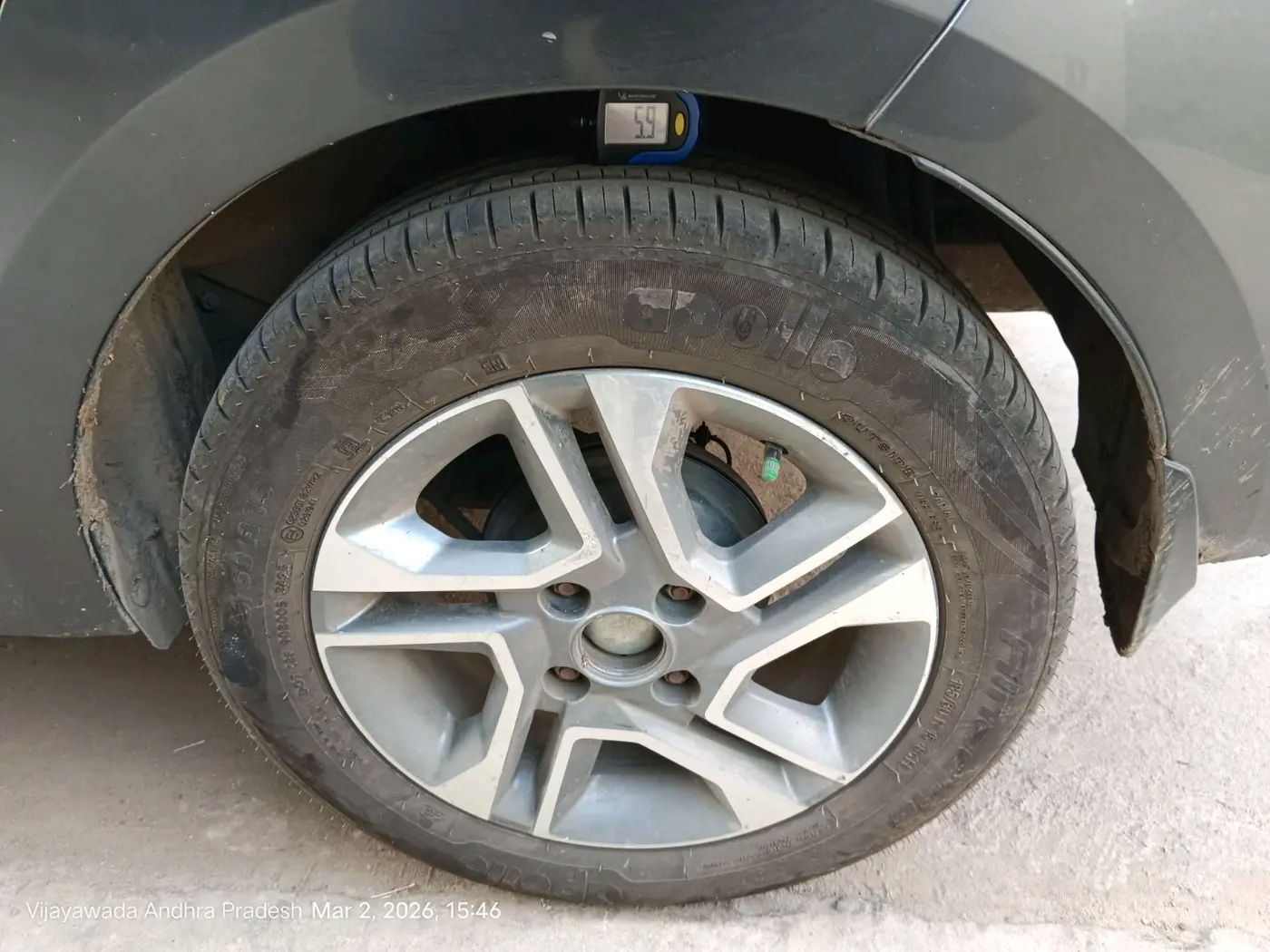 2022 Tata TIGOR XZ PLUS PETROL, Petrol, Manual, 73,759 km, tyre